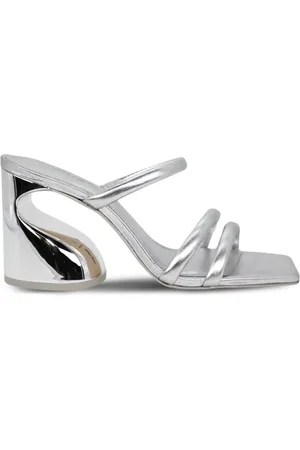 Cult Gaia Zuma Mules im Metallic-Look 101mm