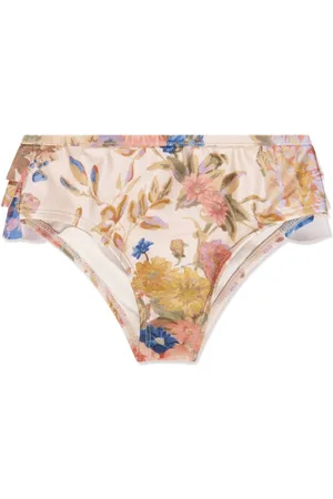 ZIMMERMANN August Bikinihöschen mit Blumen-Print