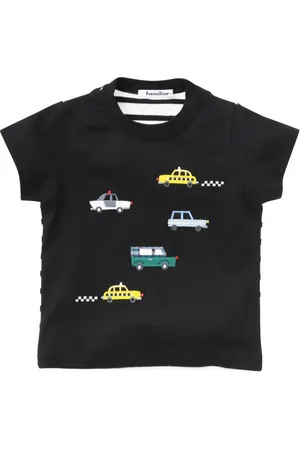 Familiar Gestreiftes T-Shirt mit Stickerei
