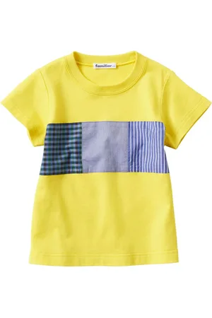 Familiar T-Shirt mit Kontrasteinsätzen