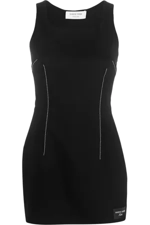Marine Serre Minikleid mit Ziernähten