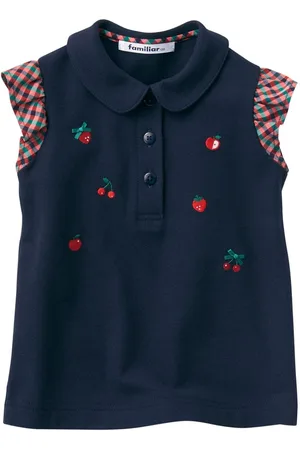 Familiar Poloshirt mit Früchtestickerei