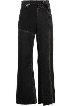 Maison Mihara Yasuhiro Asymmetrische High-Waist-Jeans