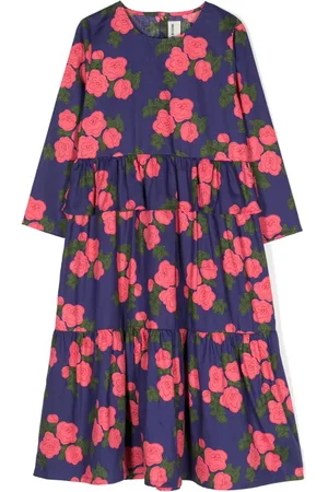 Mini Rodini Kleid aus Bio-Baumwolle mit Blumen-Print