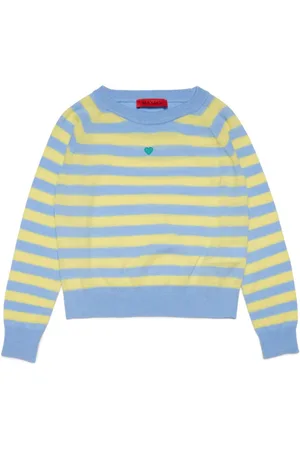 MAX&Co. Kids Gestreifter Pullover mit Herzdetail