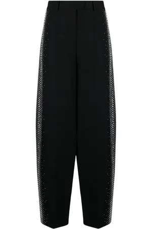 The Attico Jagger High-Waist-Hose mit weitem Bein