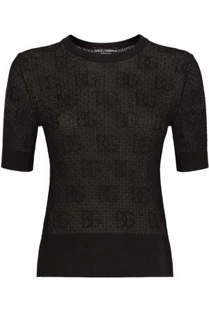 Dolce & Gabbana Jacquard-Oberteil mit Stehkragen
