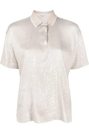 Brunello Cucinelli T-Shirt mit Pailletten