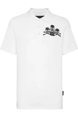 Philipp Plein Poloshirt mit Totenkopf