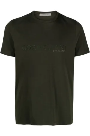 corneliani T-Shirt mit Logo-Stickerei