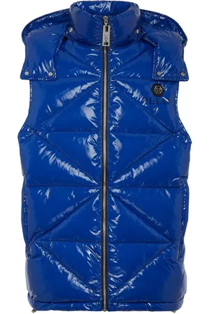 Philipp Plein Gefütterte Weste mit Hexagon-Schild