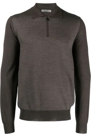 corneliani Fein gestricktes Poloshirt