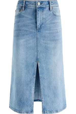 ALICE+OLIVIA Rye tief sitzender Jeansrock