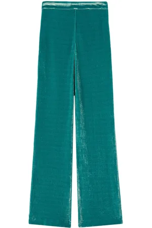 Jil Sander Straight-Leg-Hose in Samtoptik