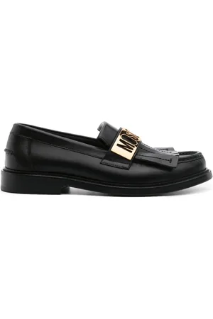 Moschino Loafer mit Logo-Schild