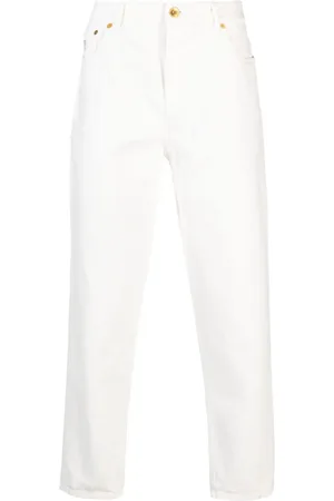 Brunello Cucinelli Tapered-Jeans mit Logo-Stickerei