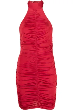 Noire Swimwear Gerafftes Neckholder-Minikleid