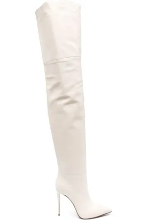 LE SILLA Eva Overknee-Stiefel aus Leder 120mm