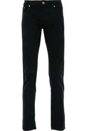 MOORER Halbhohe Straight-Leg-Jeans