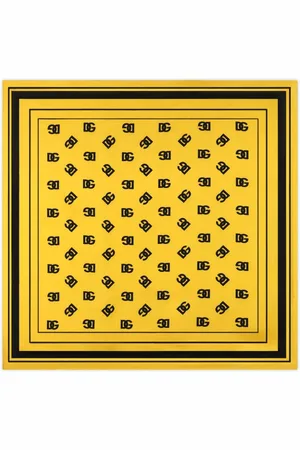 Dolce & Gabbana Seidenschal mit Logo-Print