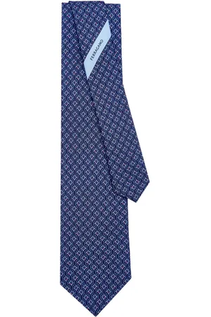 Salvatore Ferragamo Seidenkrawatte mit Tetris-Print
