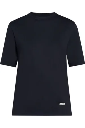 Jil Sander T-Shirt mit Logo-Schild
