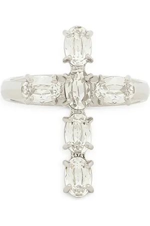 Dolce & Gabbana DNA Ring in Kreuzform mit Kristallen