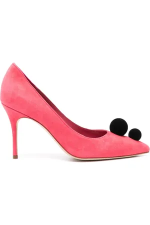 Manolo Blahnik Piera Pumps aus Wildleder 90mm