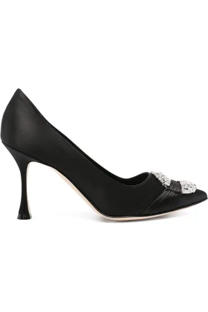 Manolo Blahnik Maida Pumps aus Wildleder 90mm