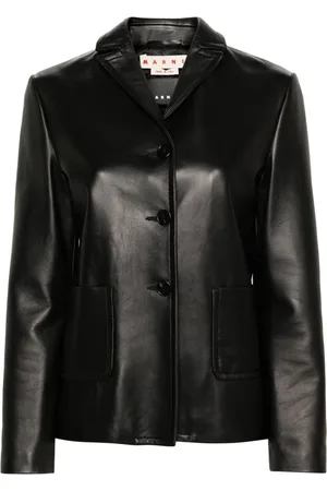 Marni Einreihiger Lammlederblazer