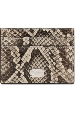 Dolce & Gabbana Kartenetui mit Schlangenleder-Print