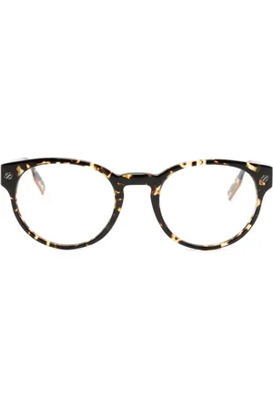 Ermenegildo Zegna Runde Brille in Schildpattoptik