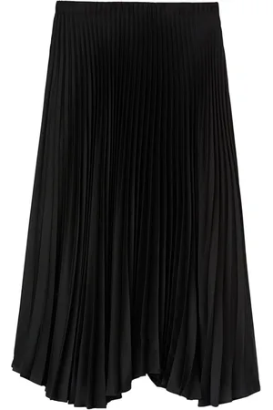 Jil Sander High-Waist-Midirock mit Falten