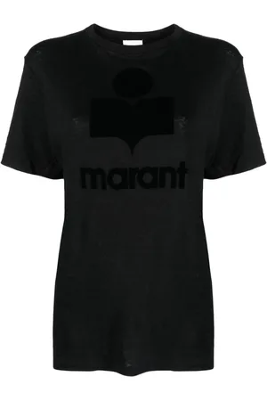 Marant Etoile Zewel T-Shirt mit geflocktem Logo