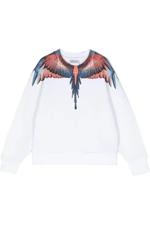MARCELO BURLON Sweatshirt aus Bio-Baumwolle mit Flügel-Print