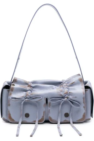 Acne Studios Schultertasche in Distressed-Optik