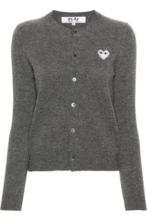 Comme des Garçons Woll-Cardigan mit Herz-Verzierung