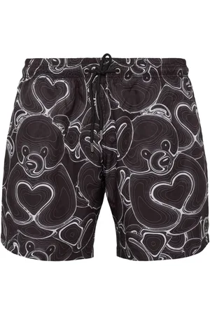 Philipp Plein Badeshorts mit Teddy-Print