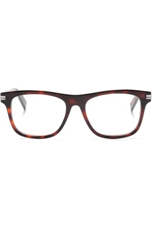 Ermenegildo Zegna Eckige Brille in Schildpattoptik
