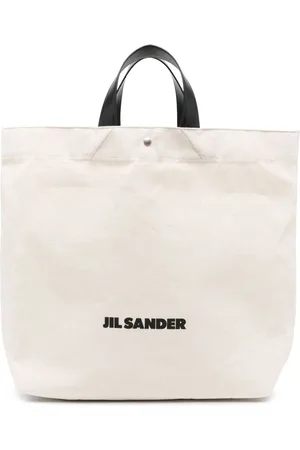 Jil Sander Shopper mit Logo-Print