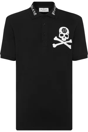 Philipp Plein Poloshirt mit Totenkopf-Print