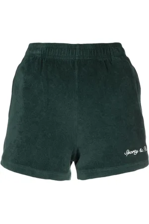 Sporty & Rich Frottee-Shorts mit Logo-Stickerei