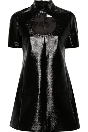 Courrèges Minikleid mit poliertem Finish