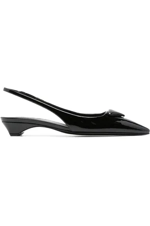 Prada Slingback-Ballerinas aus Lackleder