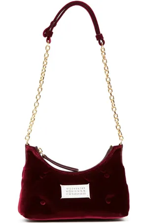 Maison Margiela Micro Glam Slam Schultertasche aus Samt