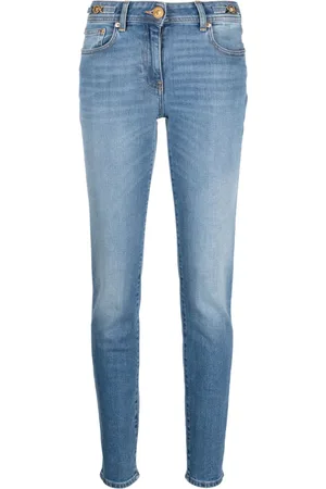 VERSACE Skinny-Jeans mit Medusa-Kopf