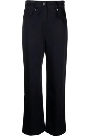Brunello Cucinelli Gerade Hose in Satinoptik
