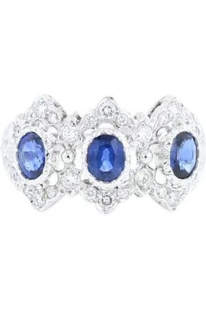 Buccellati 1980 pre-owned Romanza Ring mit Diamant und Saphier