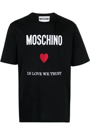 Moschino T-Shirt mit Logo-Stickerei