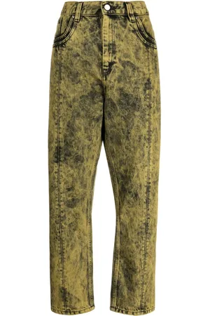 Namacheko Gerade Jeans mit Bleach-Effekt